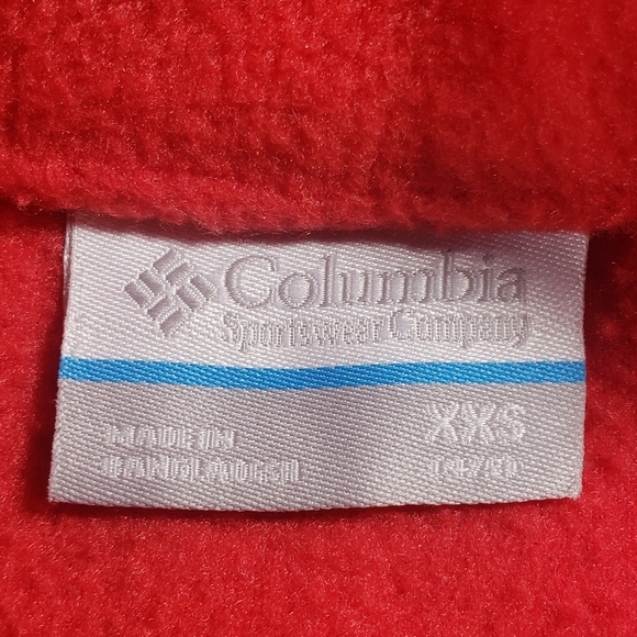 Columbia Fleece Zip Up Red Jacket Size XXS(4/5) - Picture 4 of 10